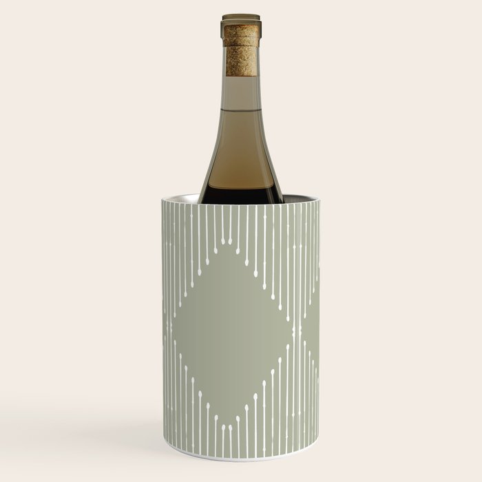 Geo (Linen Sage) Wine Chiller Gallery Image 2