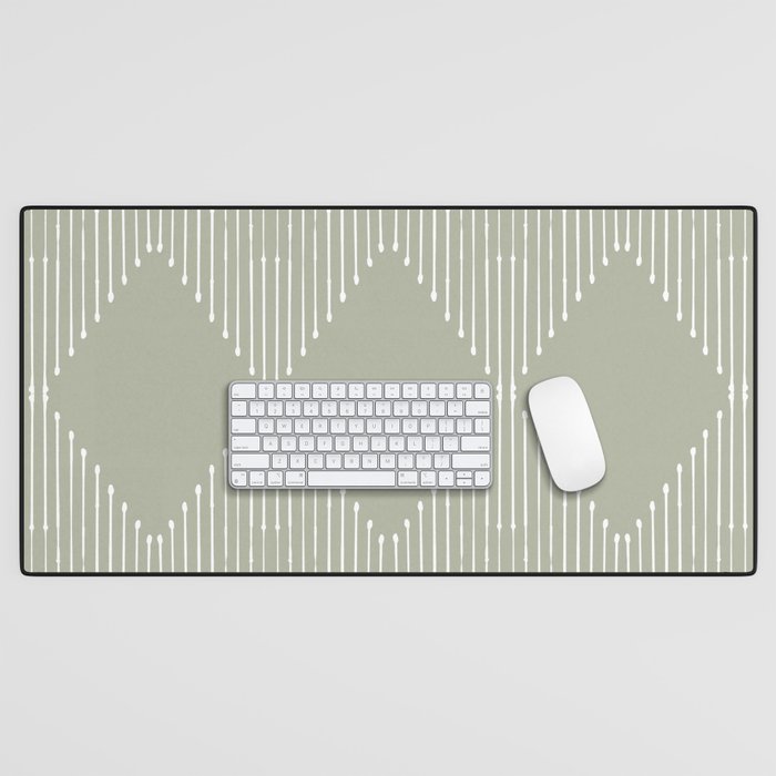Geo (Linen Sage) Desk Mat Gallery Image 1