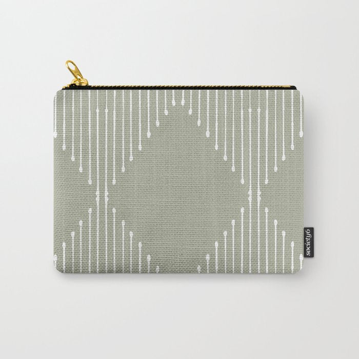 Geo (Linen Sage) Carry All Pouch Gallery Image 1