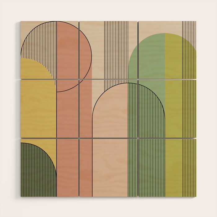 Abstract Arches I Wood Wall Art Gallery Image 1