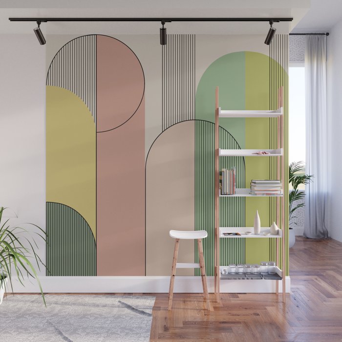 Abstract Arches I Wall Mural Gallery Image 1