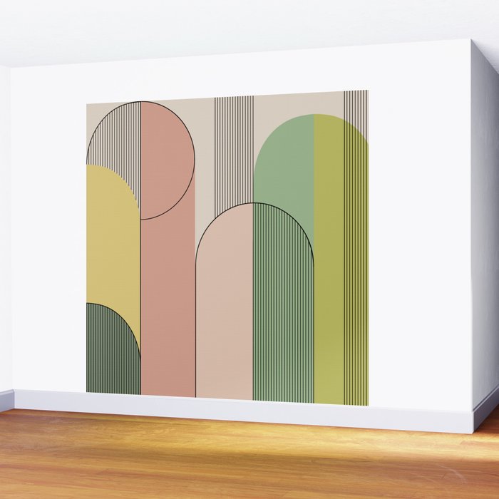 Abstract Arches I Wall Mural Gallery Image 2