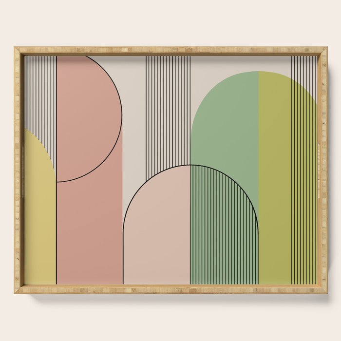 Abstract Arches I Serving Tray Gallery Image 1