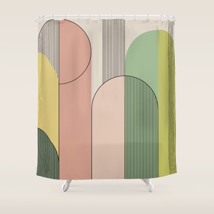 Abstract Arches I Shower Curtain Gallery Image 1
