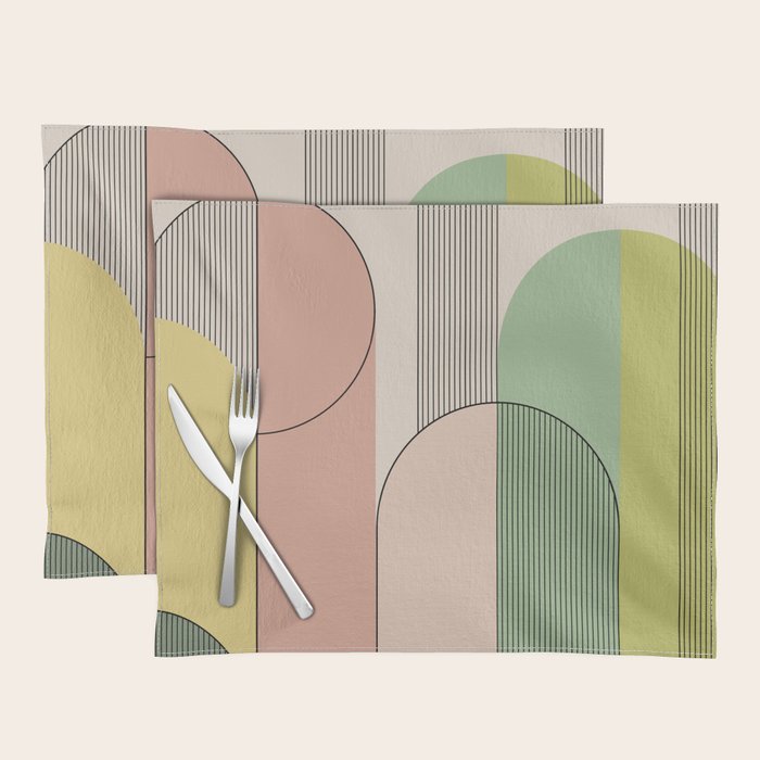 Abstract Arches I Placemat Gallery Image 1
