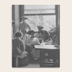 Meeting of the minds, 1912 Columbia Teacher's College vintage black and white portrait photograph Notebook Gallery Image 4