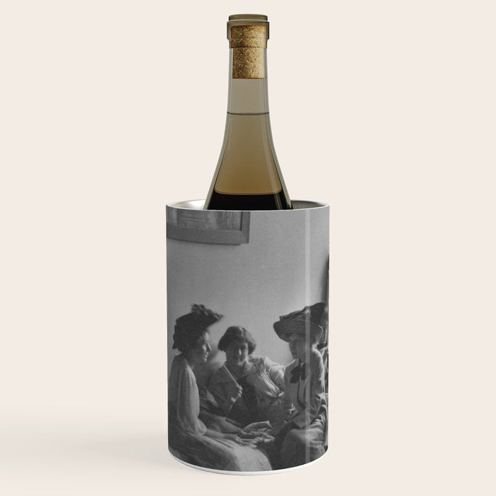 Meeting of the minds, 1912 Columbia Teacher's College vintage black and white portrait photograph Wine Chiller Gallery Image 2