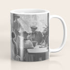 Meeting of the minds, 1912 Columbia Teacher's College vintage black and white portrait photograph Coffee Mug Gallery Image 1