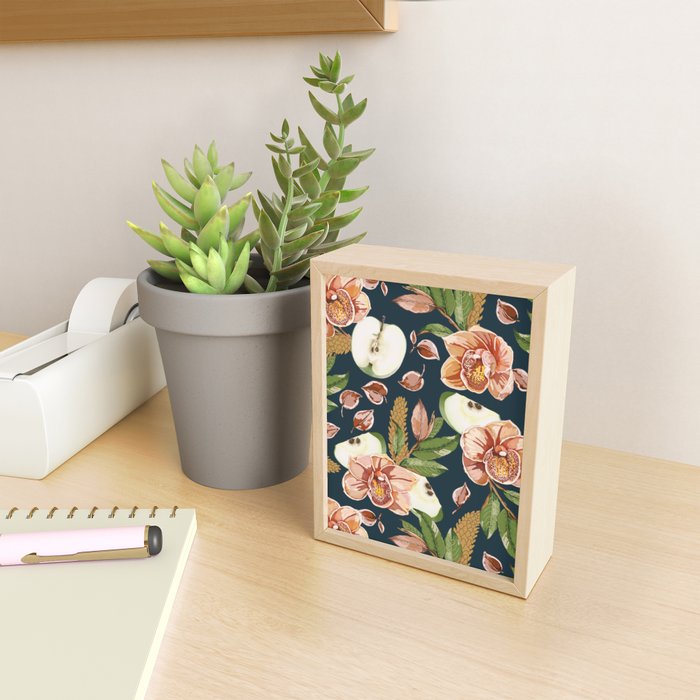 Tropical flowers autumn field D Mini Art Print Gallery Image 2
