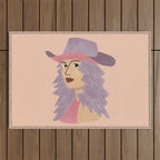 Disco Cowgirl Outdoor Rug Gallery Image 1
