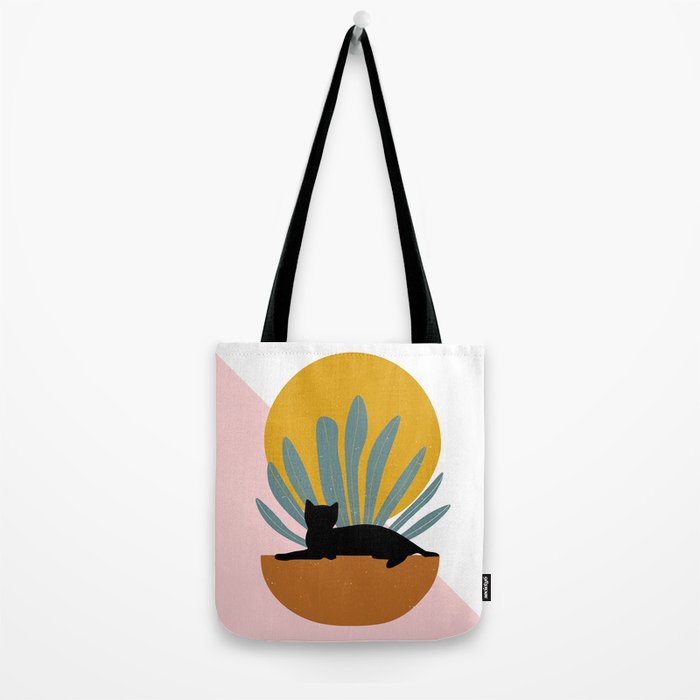 The Cat and The Sun III Tote Bag Gallery Image 2