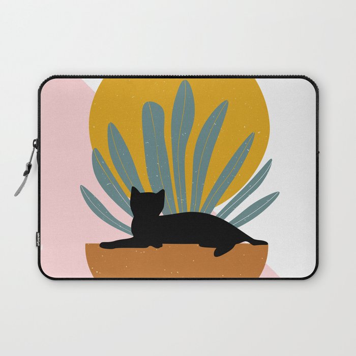 The Cat and The Sun III Laptop Sleeve Gallery Image 1