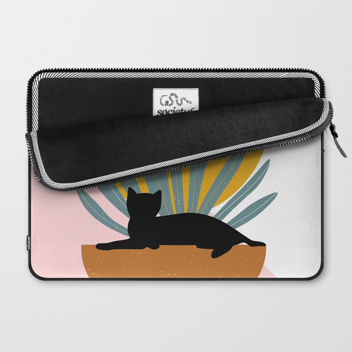 The Cat and The Sun III Laptop Sleeve Gallery Image 2