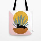 The Cat and The Sun III Tote Bag Gallery Image 1