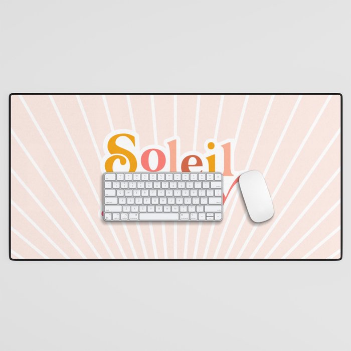 Soleil All day - Positive words Desk Mat Gallery Image 1