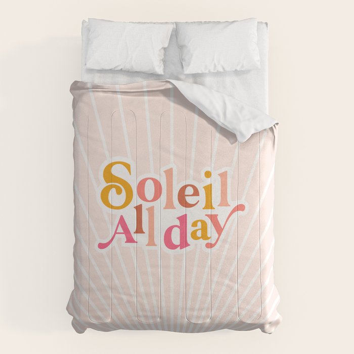 Soleil All day - Positive words Comforter Gallery Image 6