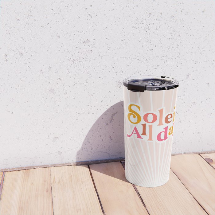 Soleil All day - Positive words Travel Mug Gallery Image 4