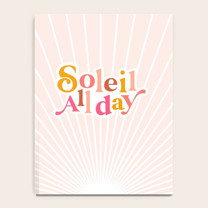 Soleil All day - Positive words Notebook Gallery Image 4