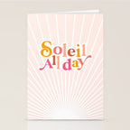 Soleil All day - Positive words Stationery Card Gallery Image 2