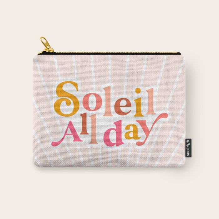 Soleil All day - Positive words Carry All Pouch Gallery Image 1