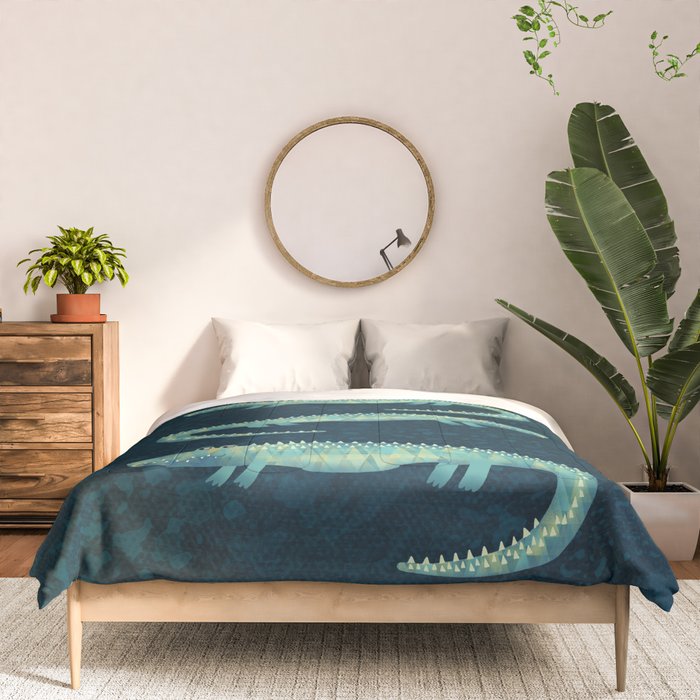 Alligator - or maybe Crocodile Comforter Gallery Image 3