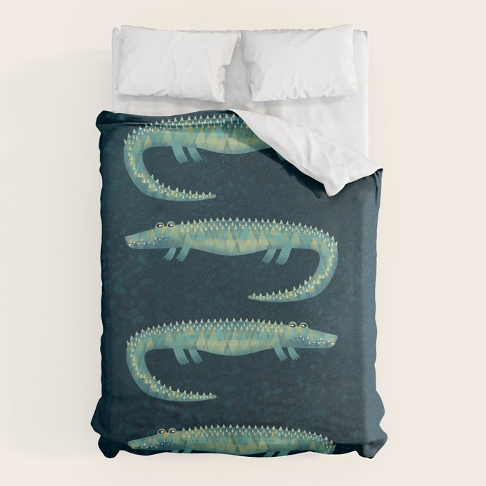 Alligator - or maybe Crocodile Duvet Cover Gallery Image 1