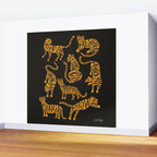Tiger Collection - Black & Orange Wall Mural Gallery Image 2