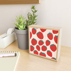 Red strawberries pattern Mini Art Print Gallery Image 2