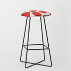 Red strawberries pattern Stool Gallery Image 1