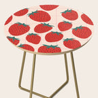 Red strawberries pattern Side Table Gallery Image 2