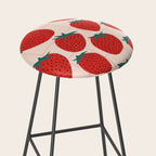 Red strawberries pattern Stool Gallery Image 2