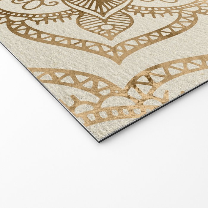 Flower of Life in Lotus - pastel golds and canvas Welcome Mat Gallery Image 2