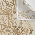 Flower of Life in Lotus - pastel golds and canvas Wall Tapestry Gallery Image 3