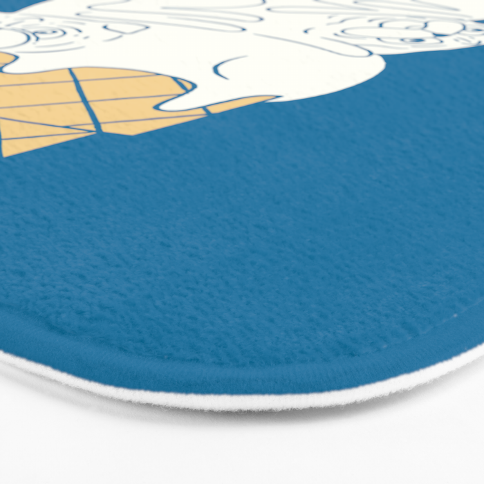 Pug Ice Cream Bath Mat Gallery Image 3