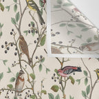 Nordic Birds Autumn Whispers Woodland Pattern Wall Tapestry Gallery Image 3