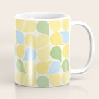 Playful Pastel Geometric Raindrop Pattern Coffee Mug Gallery Image 1