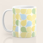 Playful Pastel Geometric Raindrop Pattern Coffee Mug Gallery Image 3