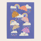 Spring Rain with Umbrellas Poster Gallery Image 4