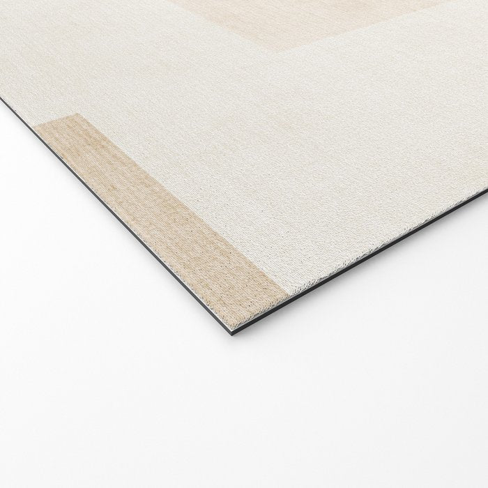 Neutral Pastel Tones Geometric Artwork Welcome Mat Gallery Image 2