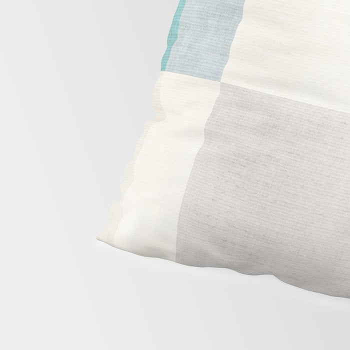 Neutral Pastel Tones Geometric Artwork Pillow Sham Gallery Image 4