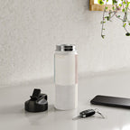 Neutral Pastel Tones Geometric Artwork Water Bottle Gallery Image 4