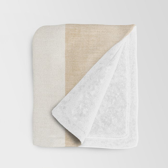 Neutral Pastel Tones Geometric Artwork Throw Blanket Gallery Image 3