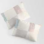 Neutral Pastel Tones Geometric Artwork Pillow Sham Gallery Image 3