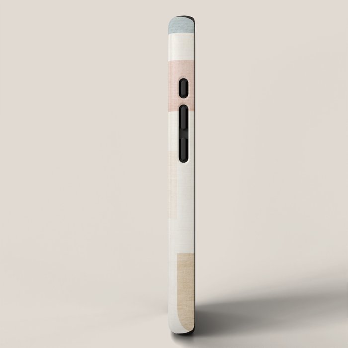 Neutral Pastel Tones Geometric Artwork iPhone Case Gallery Image 2