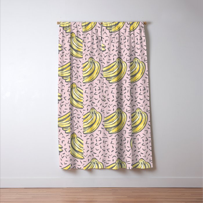 Go Bananas! (pink) Window Curtain Gallery Image 3