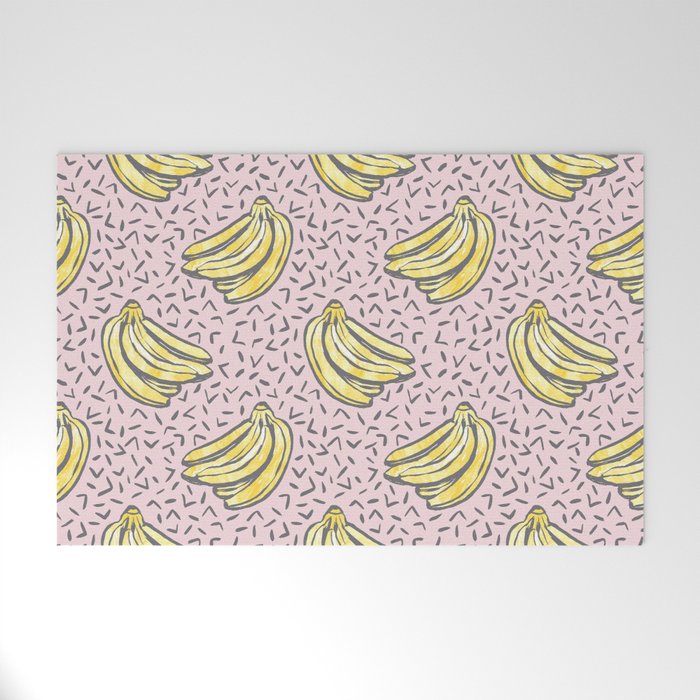 Go Bananas! (pink) Welcome Mat Gallery Image 1