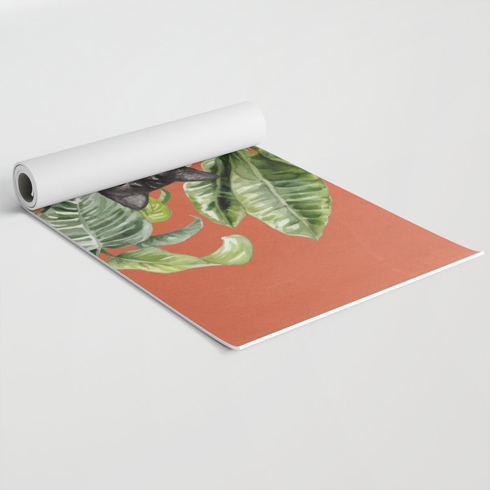 Black Cat And House Plants 3 Yoga Mat Gallery Image 2
