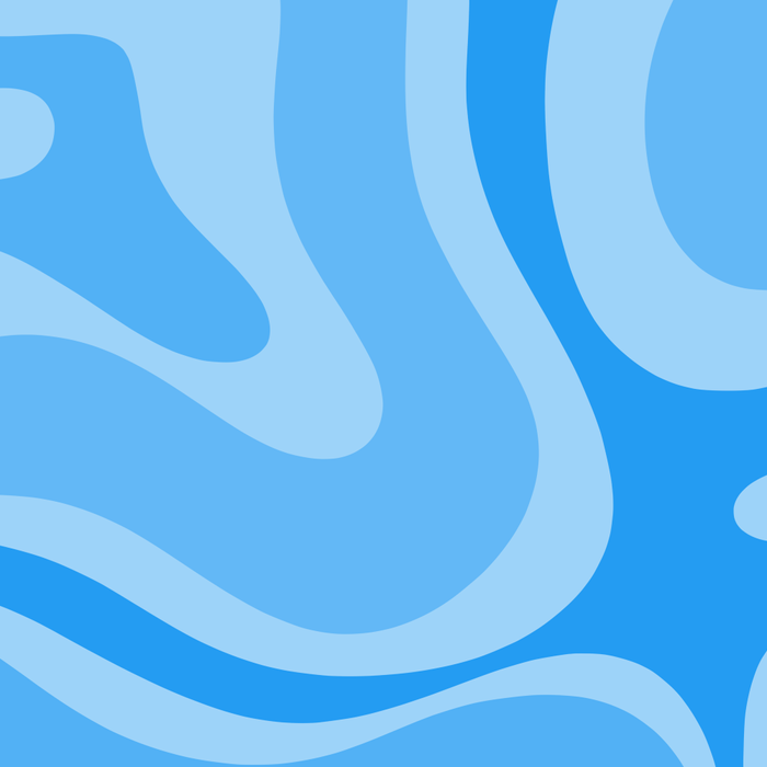 Modern Retro Liquid Swirl Abstract Pattern in Light Blue and Sky Blue Coffee Mug Gallery Image 2