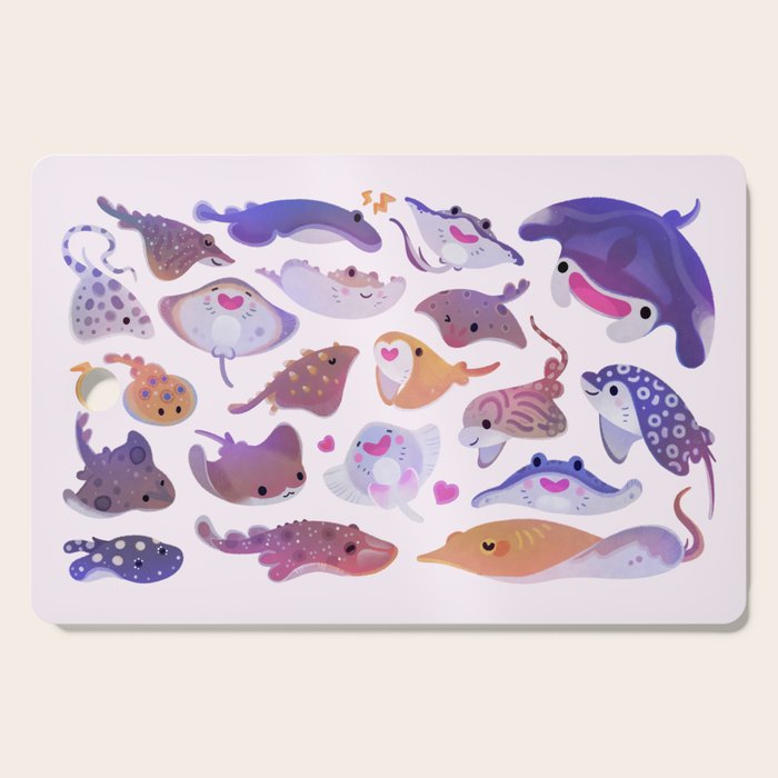 Ray day 1 - bright Cutting Board Gallery Image 1