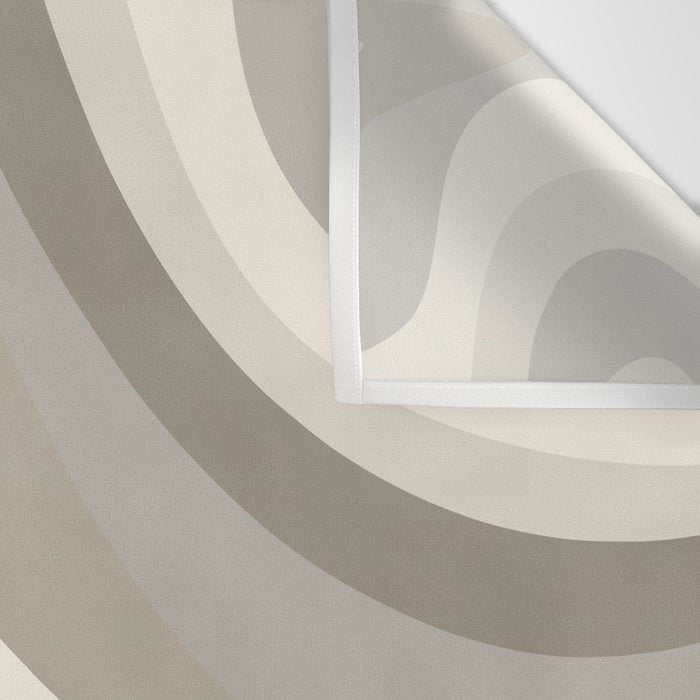 New Groove Liquid Swirl Abstract in Greige Wall Tapestry Gallery Image 3